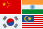 Drapeau de l'Asie
