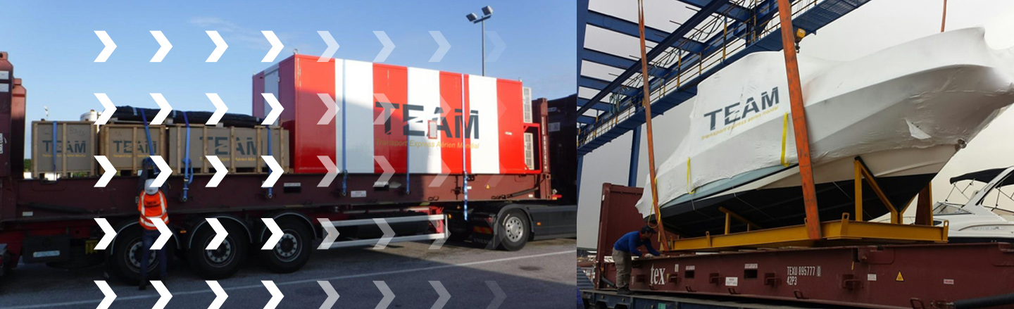 Container transport, boat and all your marchandise by TEAMCDG