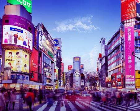 Le japon et son arrondissement de shibuya sont une destination réputés pour le fret
