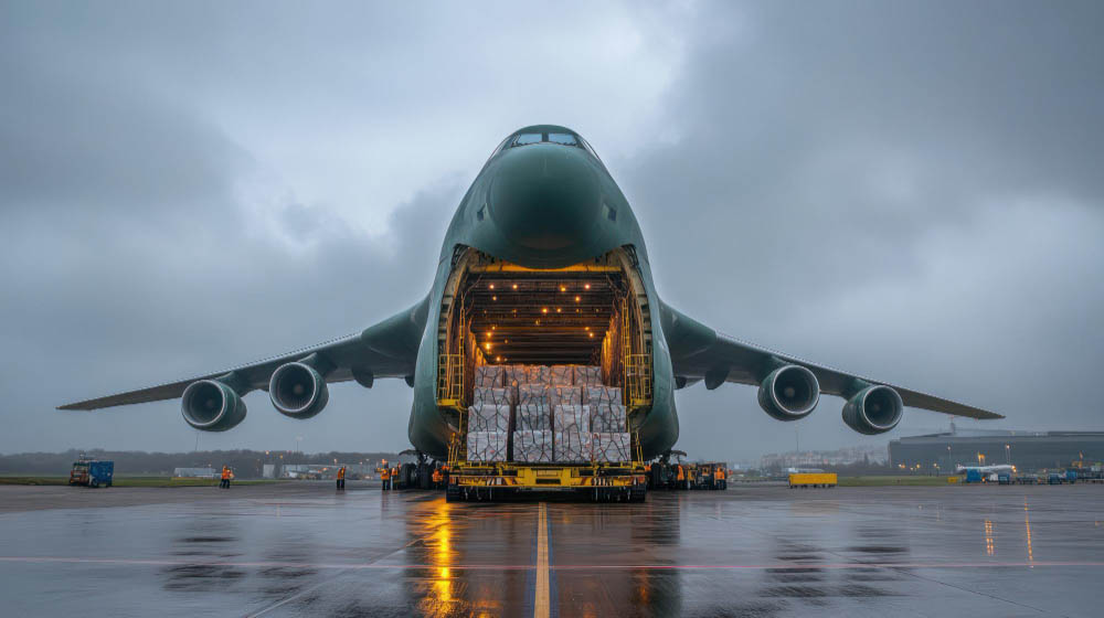 Le champion actuel du tonnage l'Antonov An-124 Ruslan et ses spécificités